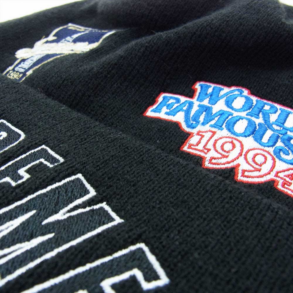 Supreme シュプリーム 19AW × New Era Championship Beanie ニューエラ チャンピオンシップ ビーニー キャップ ブラック系【美品】【中古】