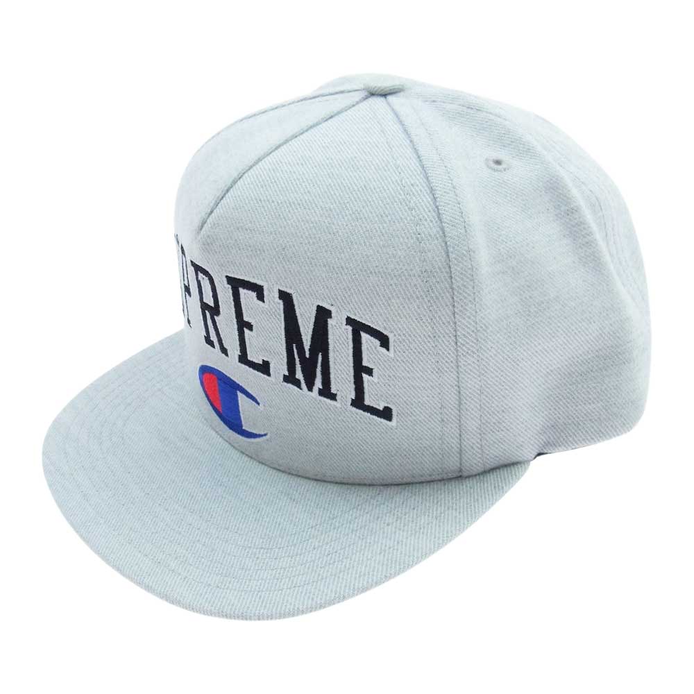 Supreme シュプリーム Champion 5 Panel Cap チャンピオン ファイブ パネル キャップ ライトグレー系【美品】【中古】