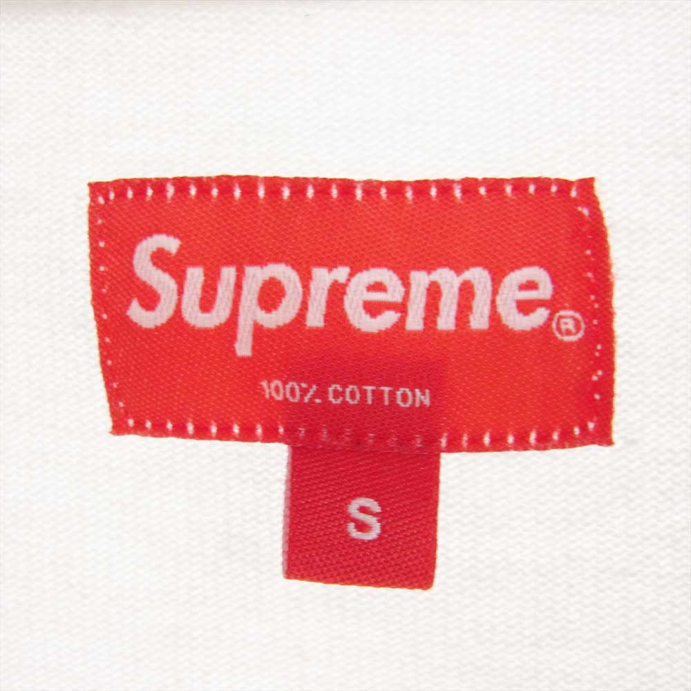 Supreme シュプリーム 16AW Split Rugby Shirt スピリットラグビー ボックスロゴ 長袖 ポロシャツ ホワイト系 ブラック系 S【中古】