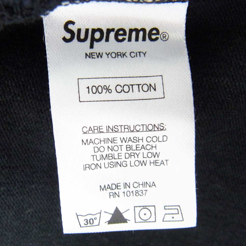 Supreme シュプリーム 16AW Split Rugby Shirt スピリットラグビー ボックスロゴ 長袖 ポロシャツ ホワイト系 ブラック系 S【中古】