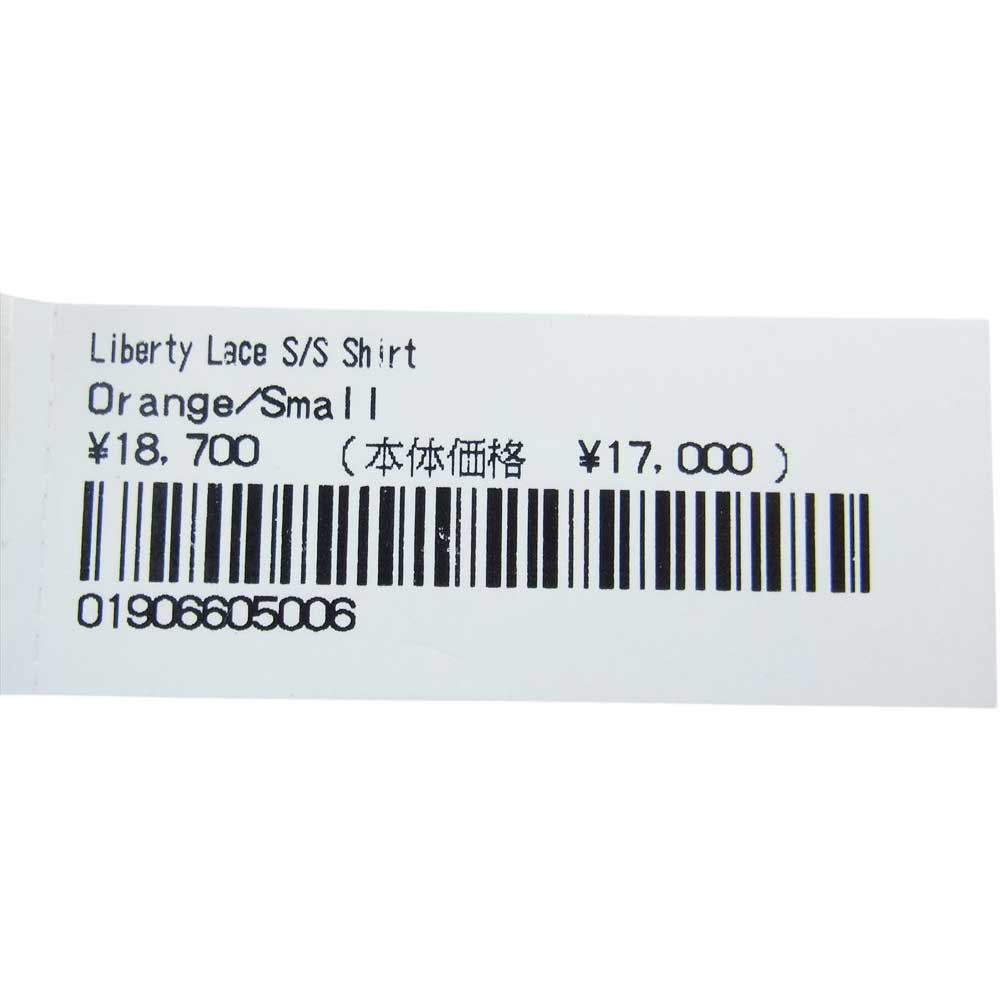 トップスSUPREME Liberty Lace S/S Shirt Orange L
