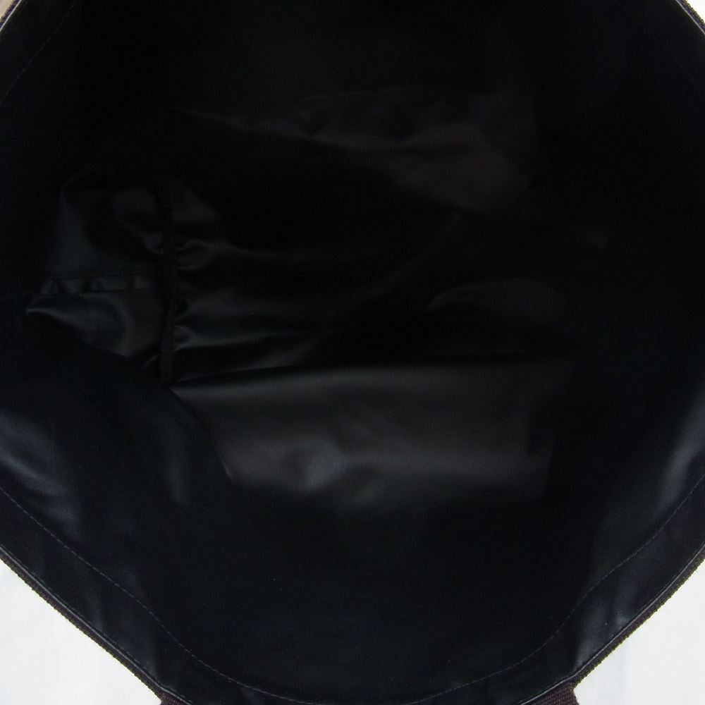 Herve Chapelier エルベ・シャプリエ 725C コーデュラ 舟型 トート バッグ L ネイビー モカ ネイビー系【中古】