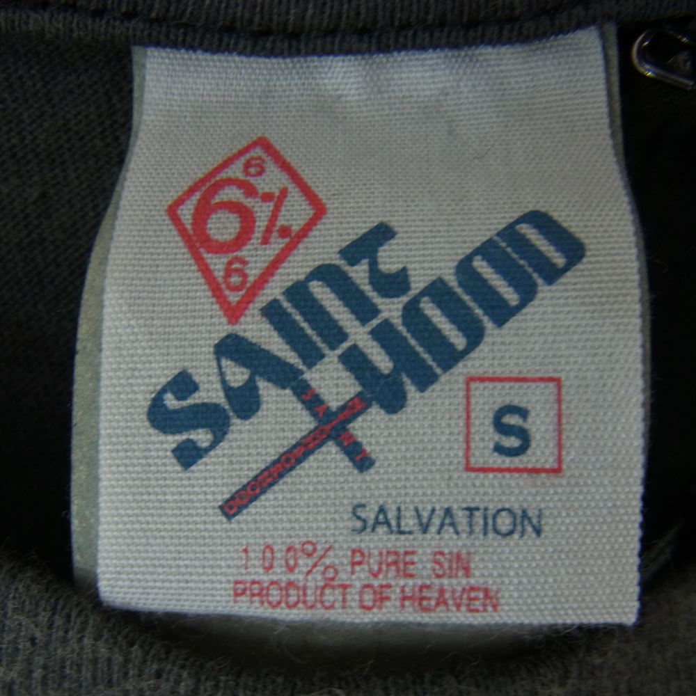 NEIGHBORHOOD ネイバーフッド SAINTMXXXXXX セントマイケル STHD_SS TEE/BIKE 23119SMN-CSM01S スカル バイク USED加工 半袖 Tシャツ グレー系 S【極上美品】【中古】