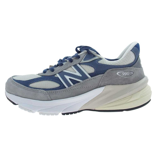 NEW BALANCE ニューバランス U990TC6 990 V6 スニーカー グレー系 ネイビー系 25.5cm【新古品】【未使用】【中古】