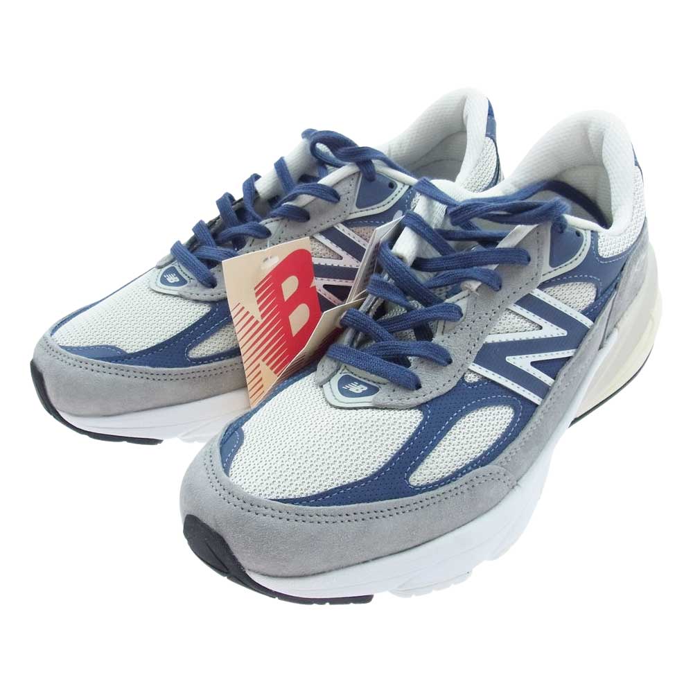 NEW BALANCE ニューバランス U990TC6 990 V6 スニーカー グレー系 ネイビー系 25.5cm【新古品】【未使用】【中古】