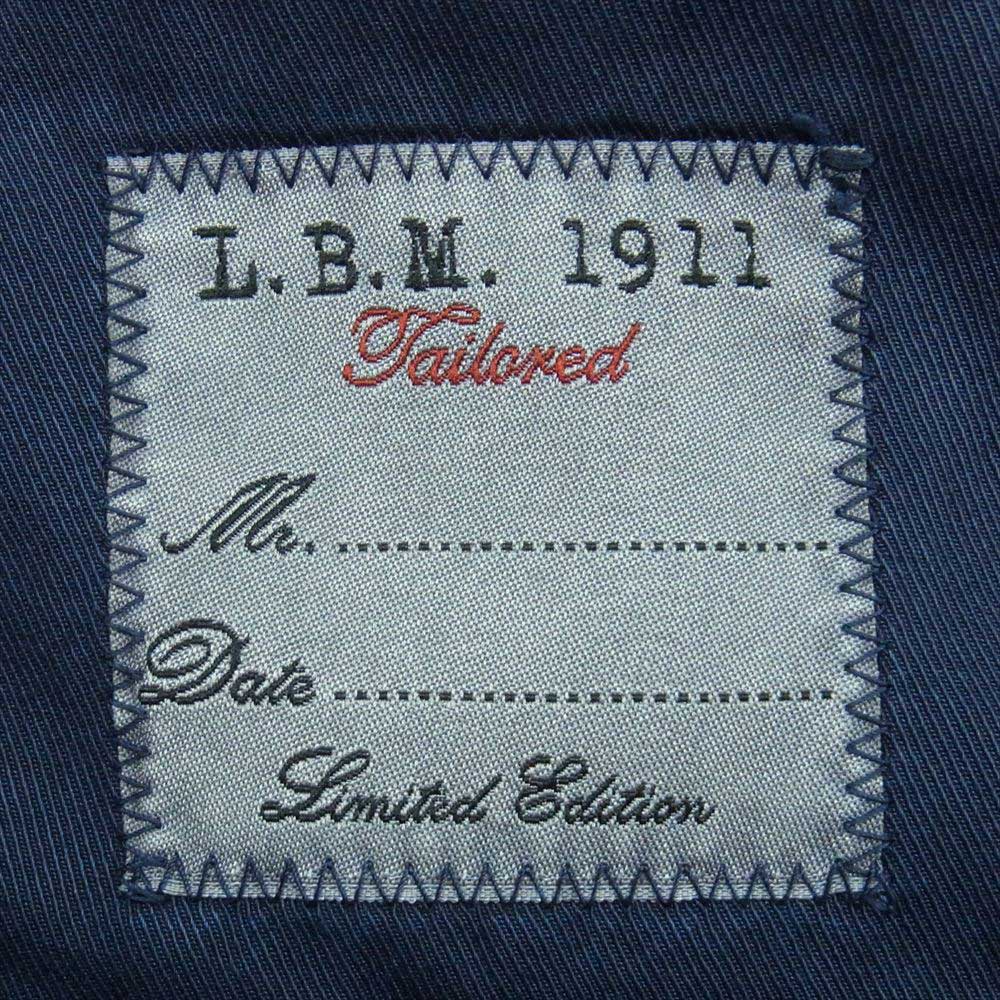 エルビーエム1911 6L29705731 コットン 2B テーラード ジャケット ネイビー系 サイズ表記無し【中古】