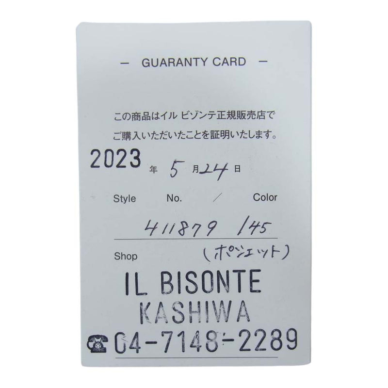 IL BISONTE イルビゾンテ 411879 クロスボディ レザー ショルダーバック ブラウン系【極上美品】【中古】