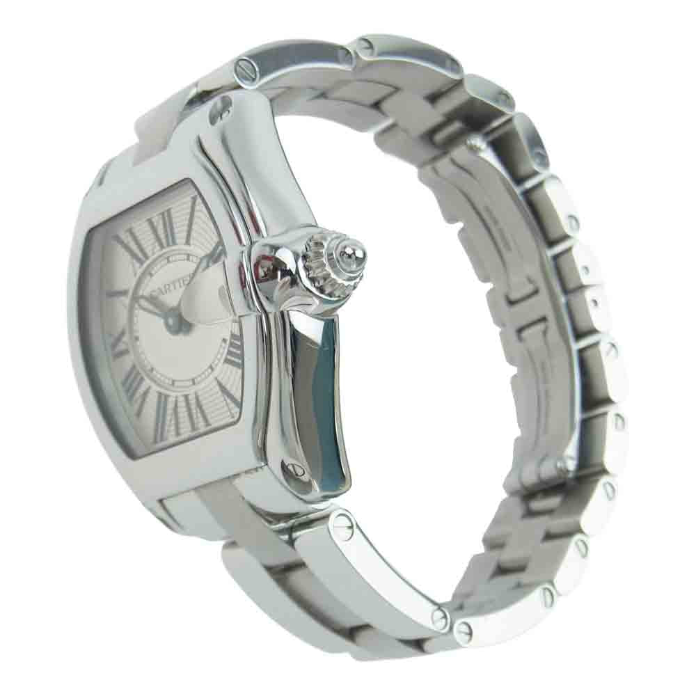 CARTIER カルティエ W62016V3 ロードスター SM ステンレス SS クォーツ ウォッチ 腕時計 シルバー系【中古】