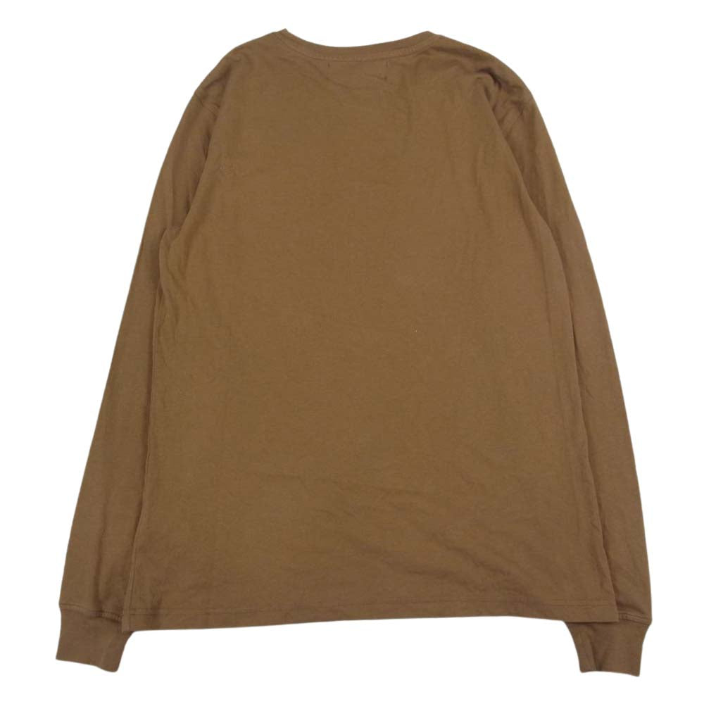 ハイドロゲン 国内正規品 TEE LS ロゴ 長袖 Tシャツ ブラウン系 M【美品】【中古】