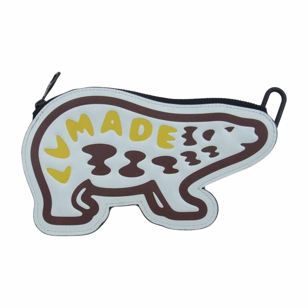 LOUIS VUITTON ルイ・ヴィトン 20AW N60387  × NIGO ニゴ ヴァージルアブロー PORTE-MONNAIE ET PORTE-CARTES BEAR 白熊  LVスクエアード コインケース ダミエジャイアント ホワイト系 ブラウン系【美品】【中古】