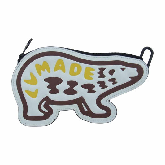 LOUIS VUITTON ルイ・ヴィトン 20AW N60387  × NIGO ニゴ ヴァージルアブロー PORTE-MONNAIE ET PORTE-CARTES BEAR 白熊  LVスクエアード コインケース ダミエジャイアント ホワイト系 ブラウン系【美品】【中古】