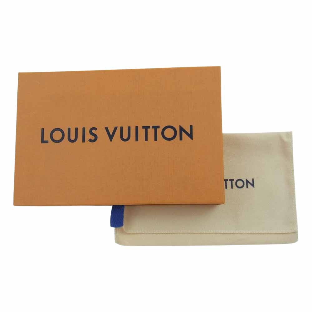 LOUIS VUITTON ルイ・ヴィトン 20AW N60387  × NIGO ニゴ ヴァージルアブロー PORTE-MONNAIE ET PORTE-CARTES BEAR 白熊  LVスクエアード コインケース ダミエジャイアント ホワイト系 ブラウン系【美品】【中古】