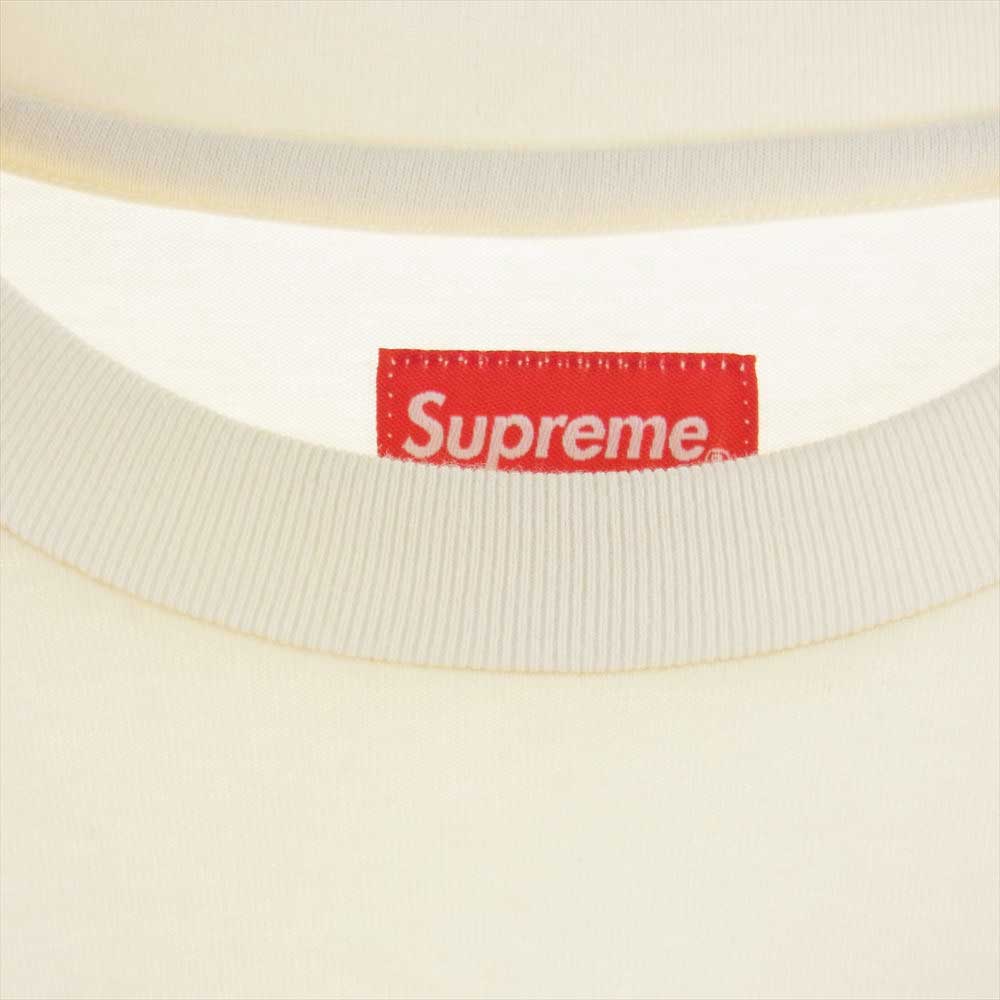 Supreme シュプリーム 23SS Small Box L/S Tee Oatmeal スモール ボックス ロゴ 長袖 Tシャツ オートミール オフホワイト系 L【中古】