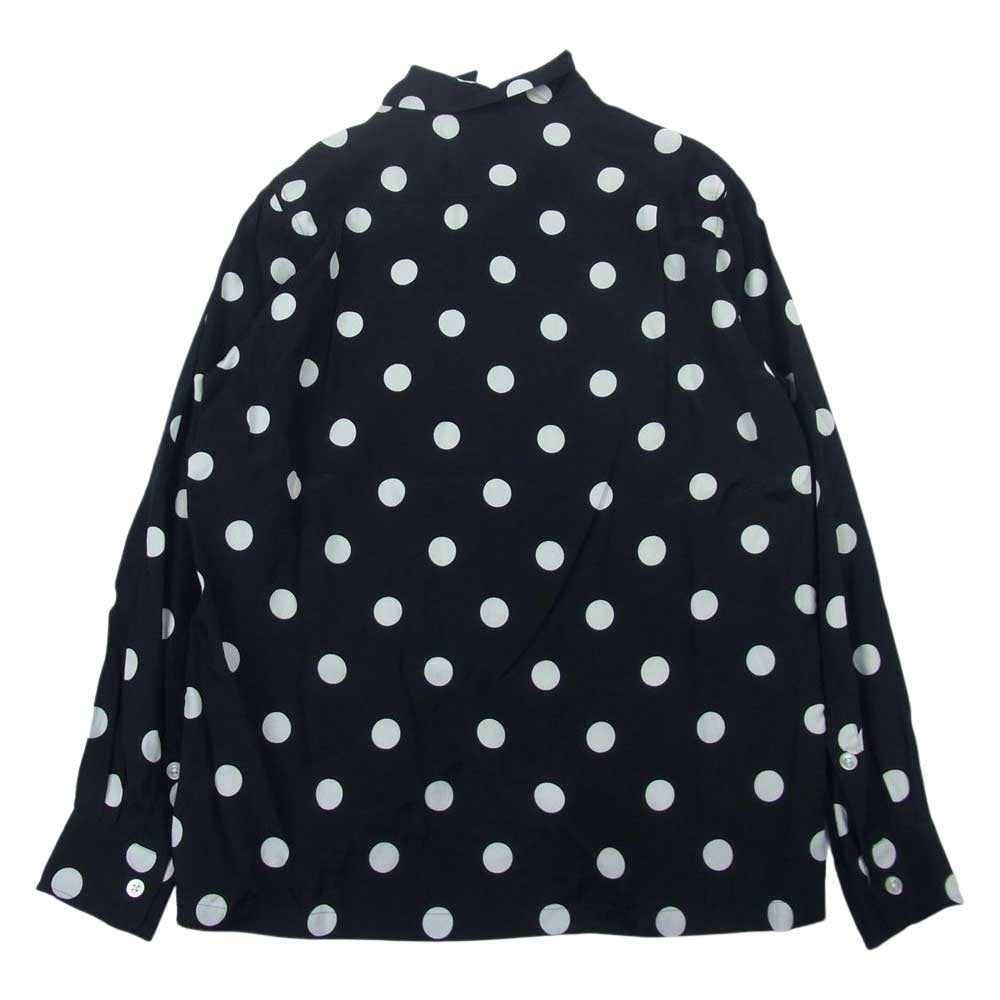 WACKO MARIA ワコマリア HAWAIIAN L/S SHIRT ハワイアン レーヨン 長袖 ドット シャツ ブラック系 S【中古】