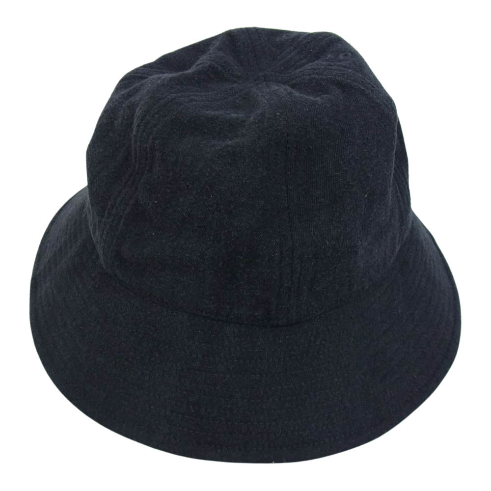 COMOLI コモリ 21SS   T01-07002 シルク ネップ ハット ブラック系【中古】