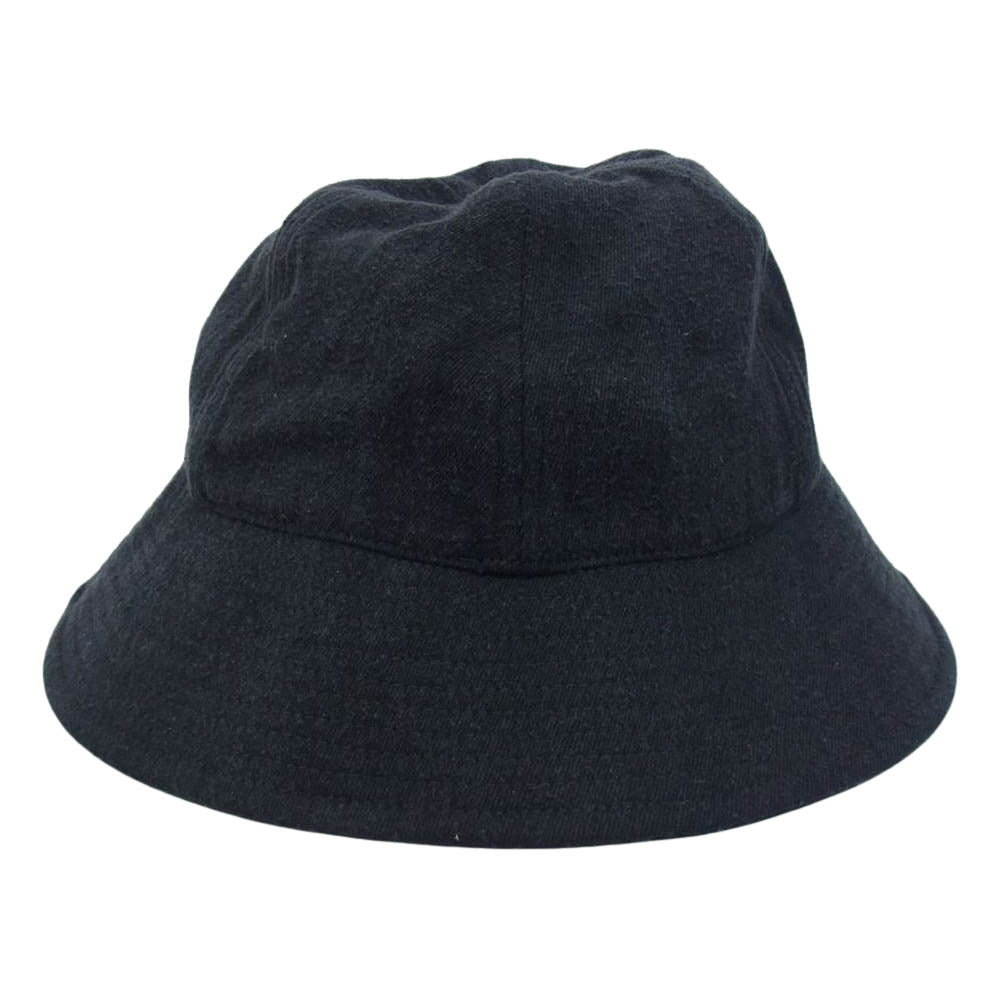 COMOLI コモリ 21SS   T01-07002 シルク ネップ ハット ブラック系【中古】