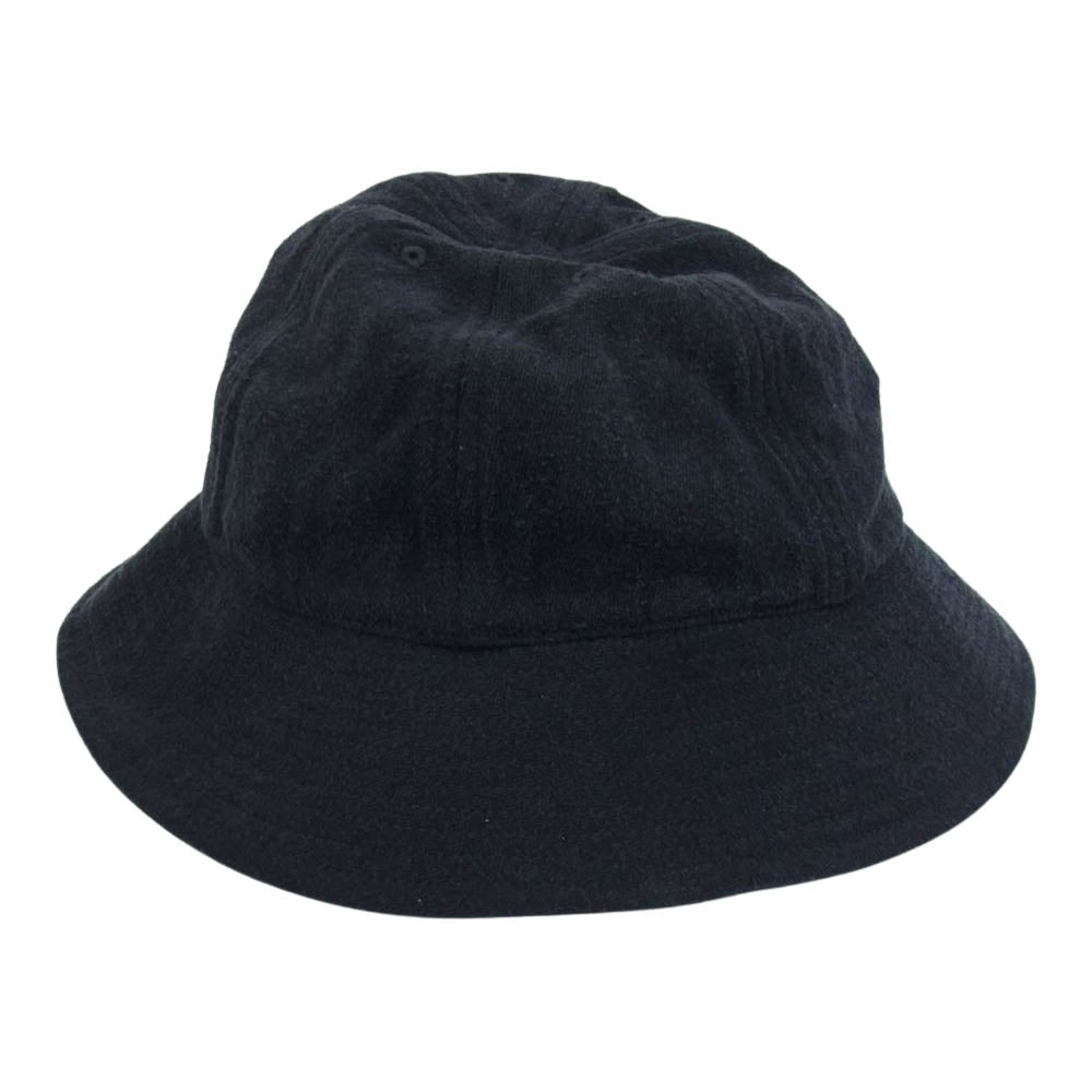 COMOLI コモリ 21SS   T01-07002 シルク ネップ ハット ブラック系【中古】