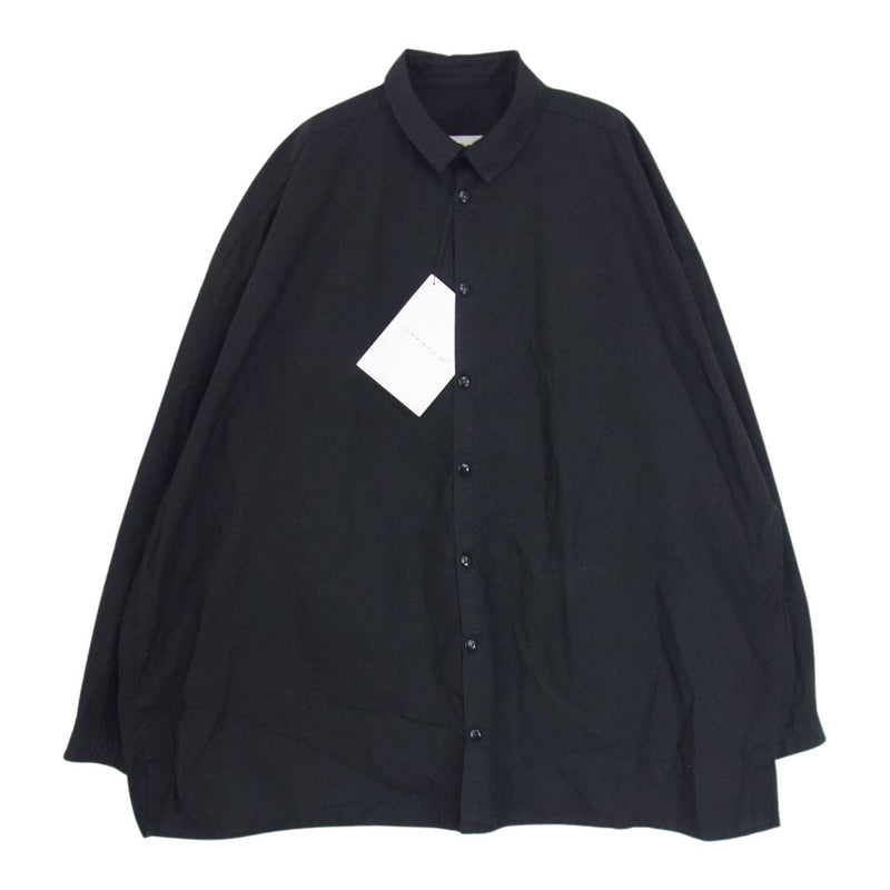 トゥーグッド THE DRAUGHTSMAN SHIRT POPLIN ドラフトマン ポプリン 長袖 シャツ  ブラック系 3【中古】