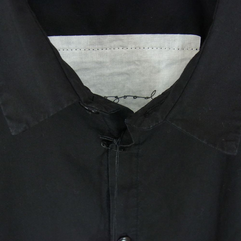 トゥーグッド THE DRAUGHTSMAN SHIRT POPLIN ドラフトマン ポプリン 長袖 シャツ  ブラック系 3【中古】