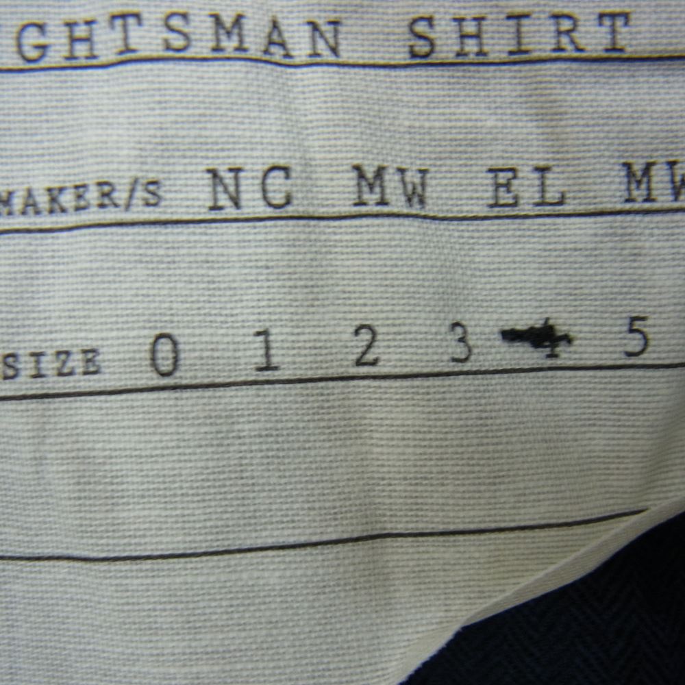 トゥーグッド THE DRAUGHTSMAN SHIRT LONG SOFT COTTON SHIRTING ドラフトマン シャーリング 長袖 シャツ  ネイビー系 4【中古】
