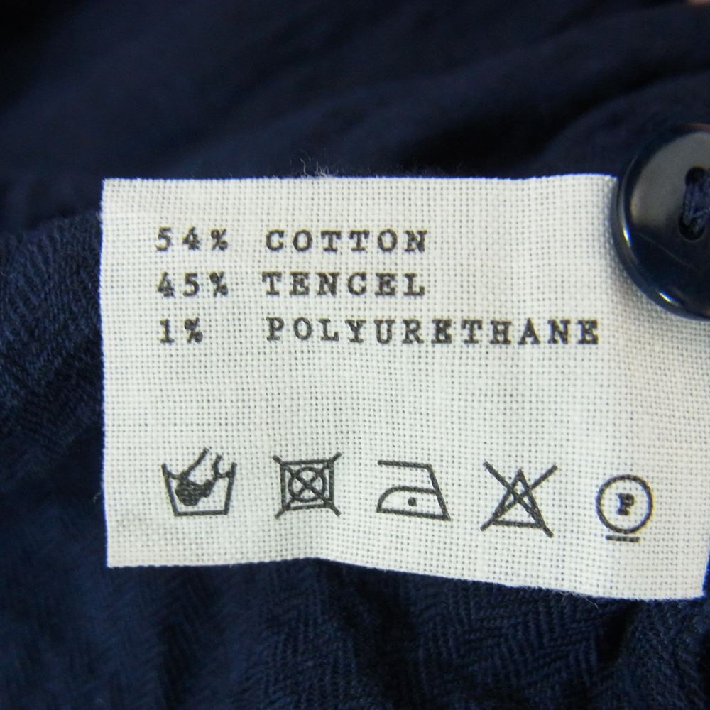 トゥーグッド THE DRAUGHTSMAN SHIRT LONG SOFT COTTON SHIRTING ドラフトマン シャーリング 長袖 シャツ  ネイビー系 4【中古】