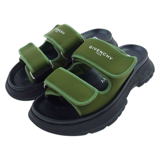 GIVENCHY ジバンシィ BH300UH0NG 30543 SPECTRE SANDAL サンダル グリーン系 ブラック系 43【中古】