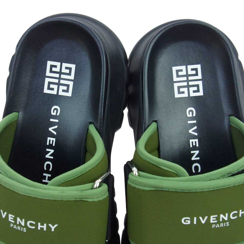 GIVENCHY ジバンシィ BH300UH0NG 30543 SPECTRE SANDAL サンダル グリーン系 ブラック系 43【中古】