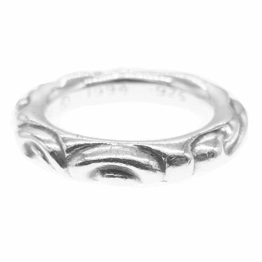 CHROME HEARTS クロムハーツ（原本無） SCROLL BAND RING スクロール バンド リング シルバー系 18号【中古】