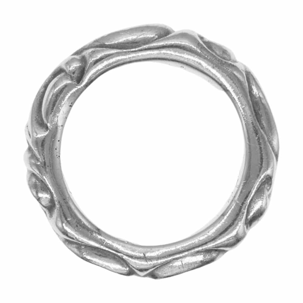 CHROME HEARTS クロムハーツ（原本無） SCROLL BAND RING スクロール バンド リング シルバー系 18号【中古】