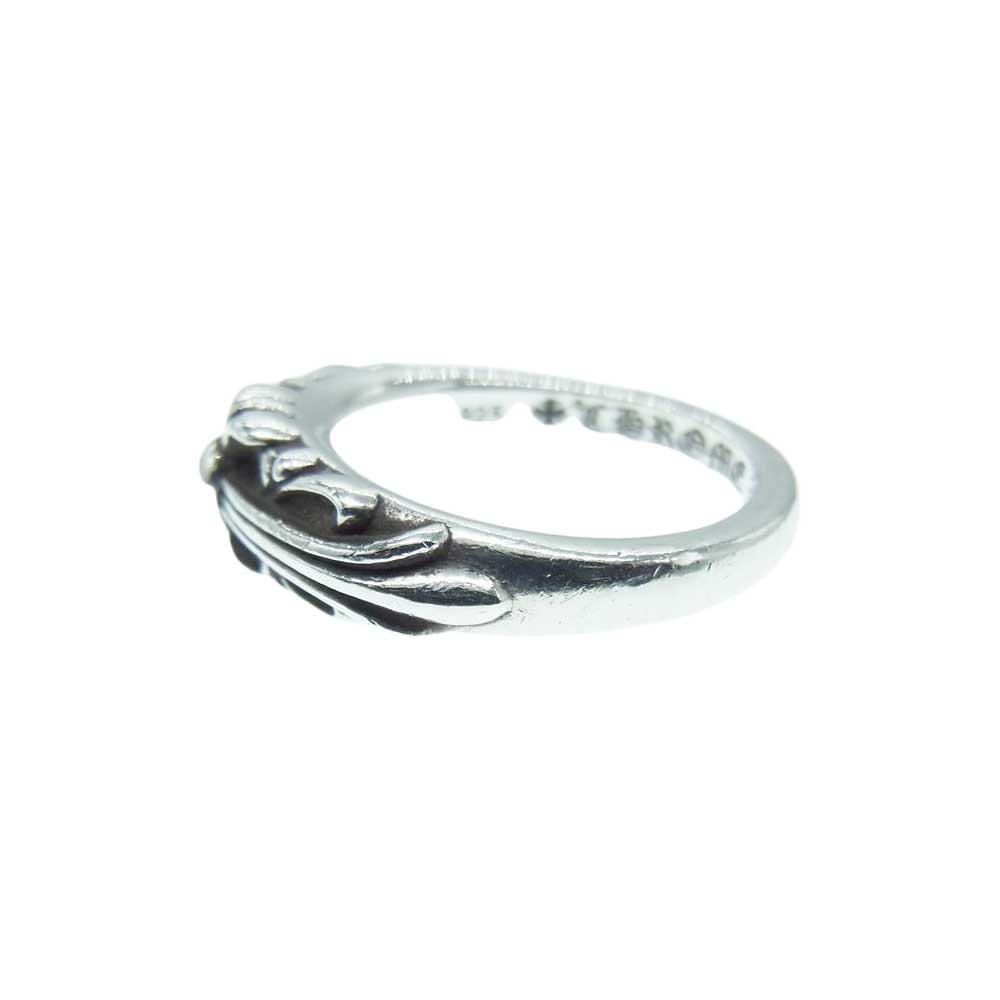 CHROME HEARTS クロムハーツ（原本無） BABY CLASSIC ベイビー クラシック フローラル クロス リング シルバー系  9号【中古】