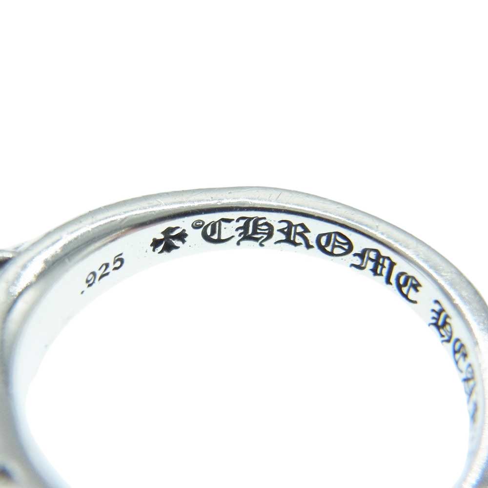 CHROME HEARTS クロムハーツ（原本無） BABY CLASSIC ベイビー クラシック フローラル クロス リング シルバー系  9号【中古】