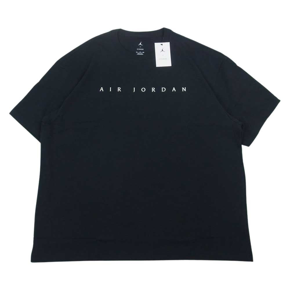 NIKE ナイキ DV7343-010 × UNION ユニオン Tシャツ  JORDAN ジョーダン ロゴ ブラック ブラック系 2XL【新古品】【未使用】【中古】