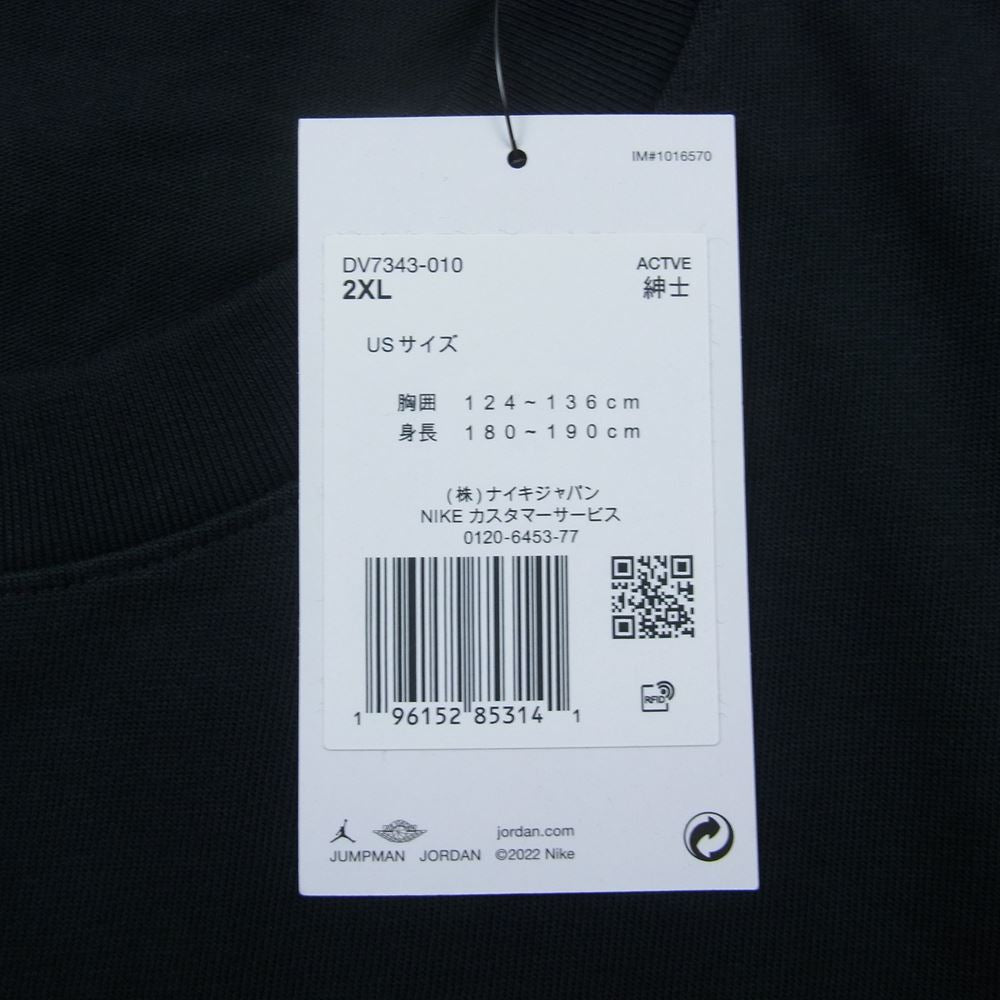 NIKE ナイキ DV7343-010 × UNION ユニオン Tシャツ  JORDAN ジョーダン ロゴ ブラック ブラック系 2XL【新古品】【未使用】【中古】