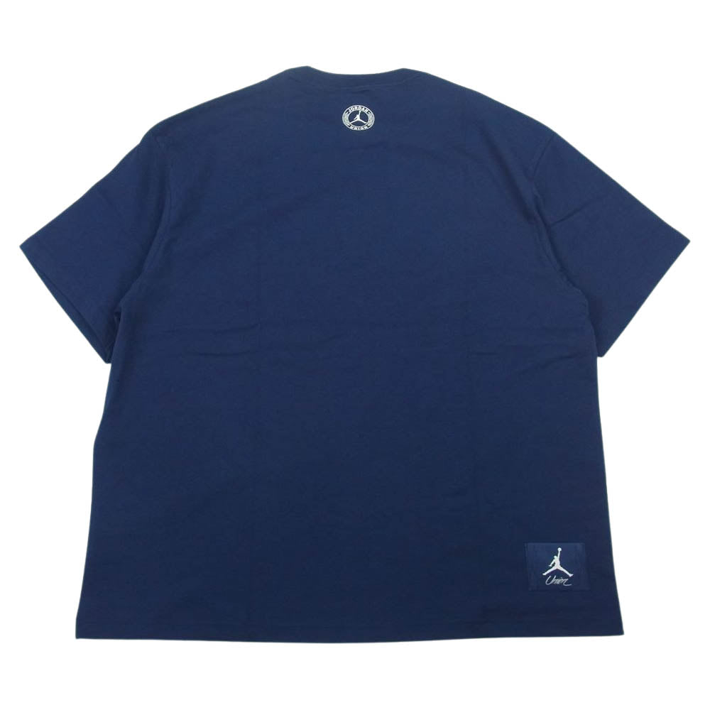 NIKE ナイキ DV-7343-419 × UNION ユニオン Tシャツ  JORDAN ジョーダン ロゴ ネイビー ネイビー系 2XL【新古品】【未使用】【中古】