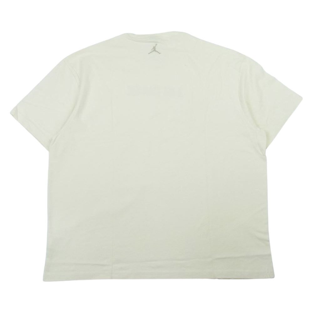 NIKE ナイキ 23SS DV7468-104 × A MA MANIRE ア マ マニエール JORDAN ジョーダン ロゴ 刺繍 Tシャツ オフホワイト系 2XL【新古品】【未使用】【中古】