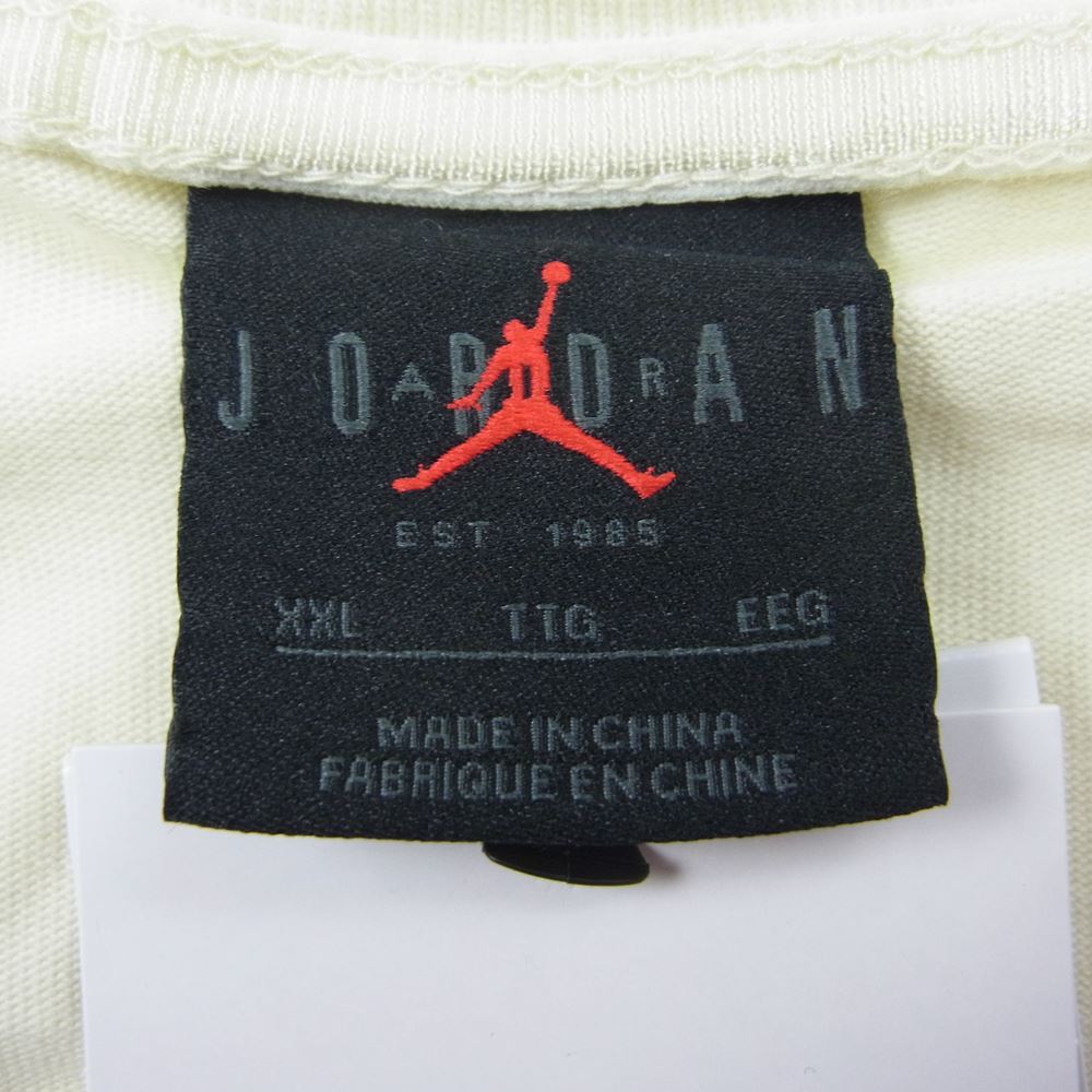 NIKE ナイキ 23SS DV7468-104 × A MA MANIRE ア マ マニエール JORDAN ジョーダン ロゴ 刺繍 Tシャツ オフホワイト系 2XL【新古品】【未使用】【中古】