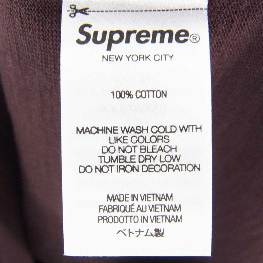 Supreme シュプリーム 22AW Pocket Tee Dark Brown ポケット Tシャツ ダーク ブラウン ダークブラウン系 XL【新古品】【未使用】【中古】