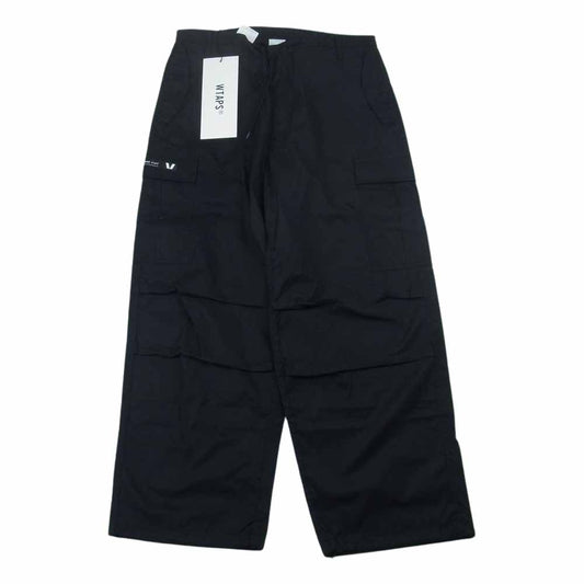 WTAPS ダブルタップス 23SS 231WVDT-PTM03 MILT0001 TROUSERS トラウザーズ  NYCO OXFORD オックスフォード カーゴパンツ ブラック系 04【新古品】【未使用】【中古】