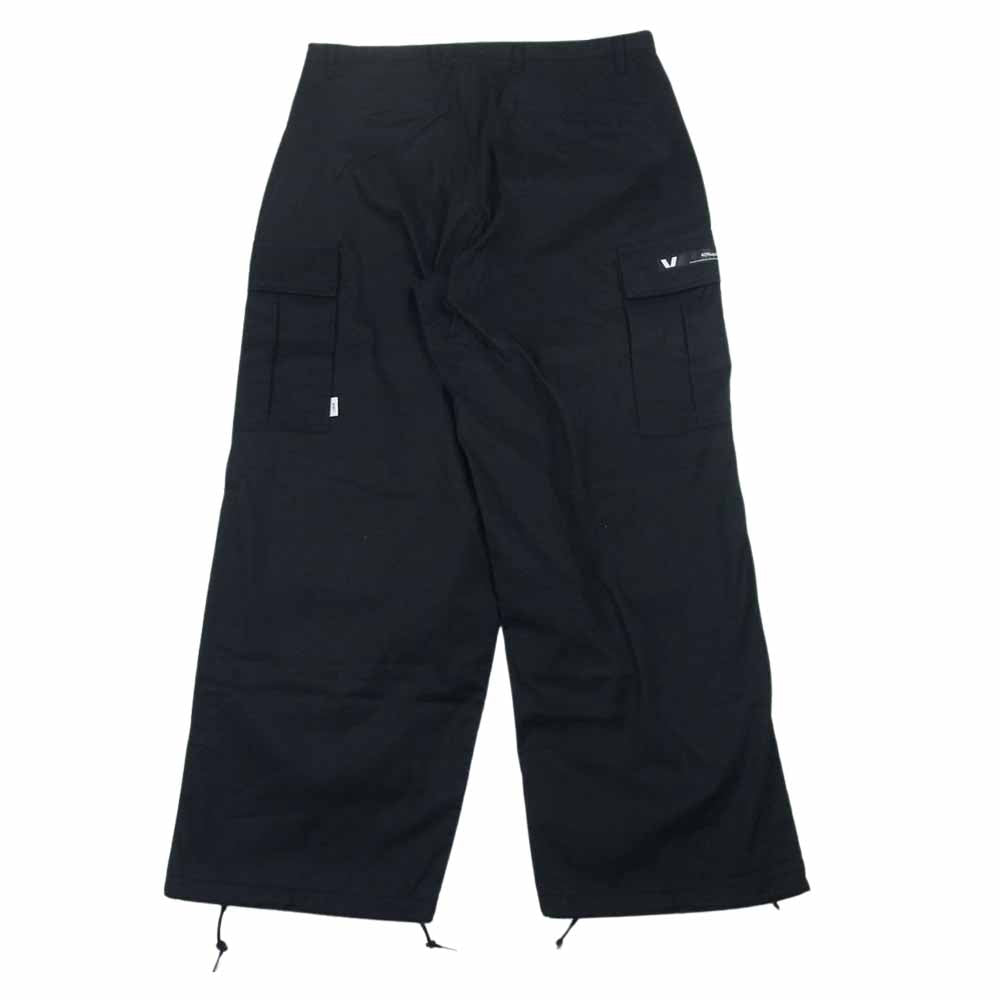 WTAPS ダブルタップス 23SS 231WVDT-PTM03 MILT0001 TROUSERS トラウザーズ  NYCO OXFORD オックスフォード カーゴパンツ ブラック系 04【新古品】【未使用】【中古】