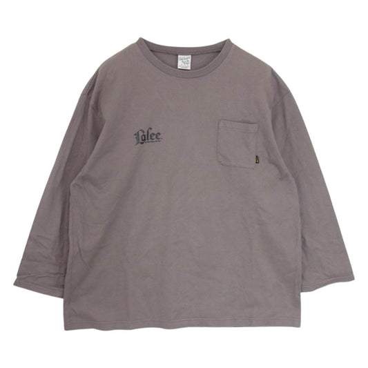 CALEE キャリー ロゴ プリント 8分袖 Tシャツ  グレー系 XL【中古】