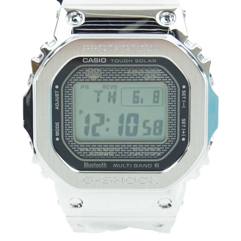 CASIO G-SHOCK カシオ ジーショック GMW-B5000D-1JF FULL METAL フルメタル シルバー 電波ソーラー ウォッチ 腕時計 シルバー系【新古品】【未使用】【中古】