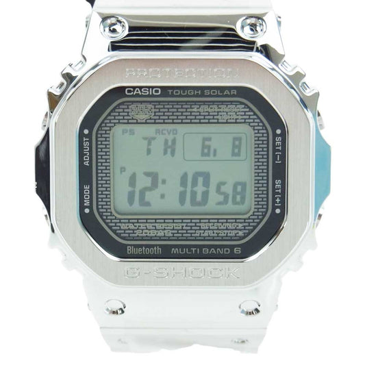 CASIO G-SHOCK カシオ ジーショック GMW-B5000D-1JF FULL METAL フルメタル シルバー 電波ソーラー ウォッチ 腕時計 シルバー系【新古品】【未使用】【中古】