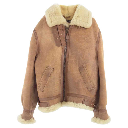 schott ショット TYPE B-3 フライトジャケット ムートン ブラウン系 40【中古】