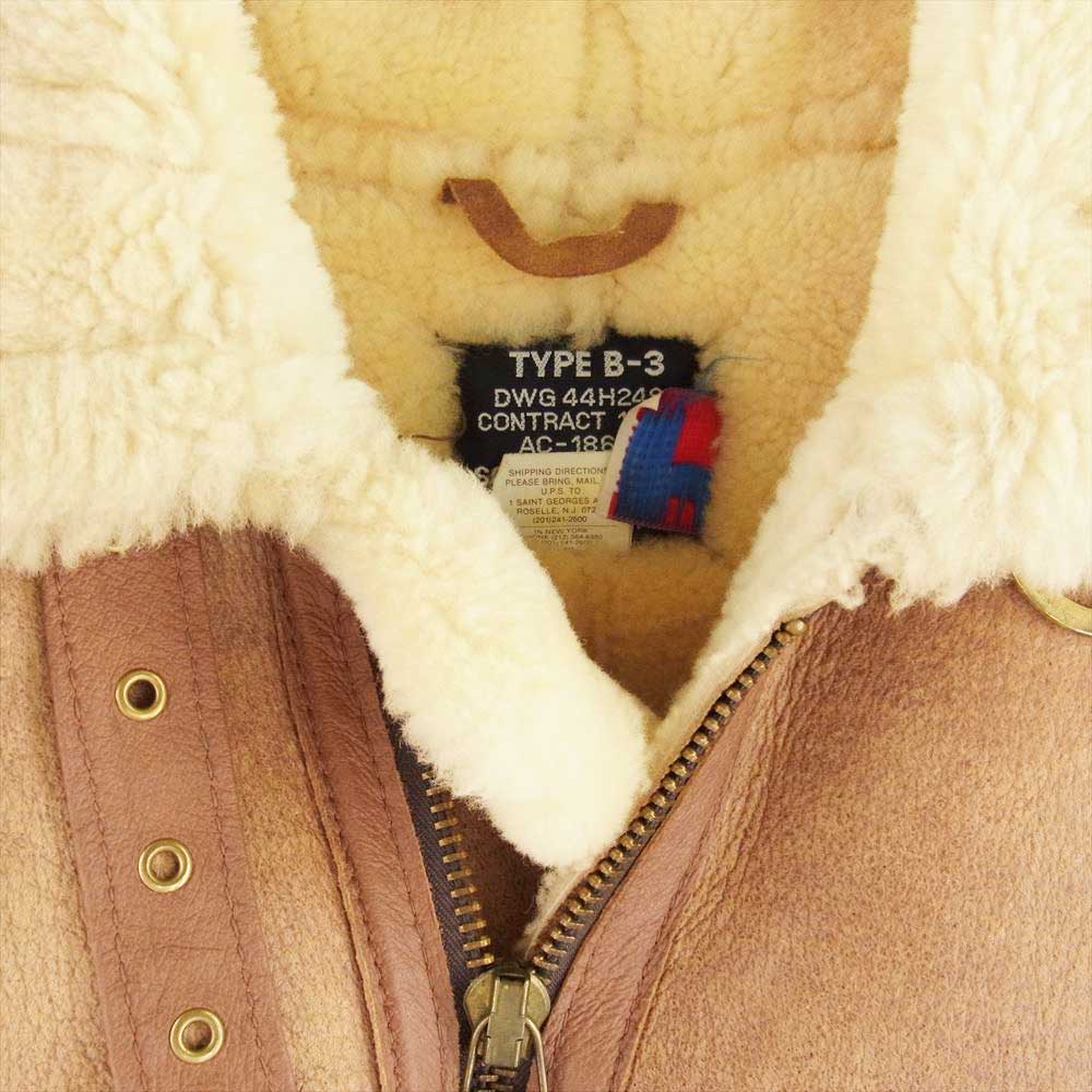 schott ショット TYPE B-3 フライトジャケット ムートン ブラウン系 40