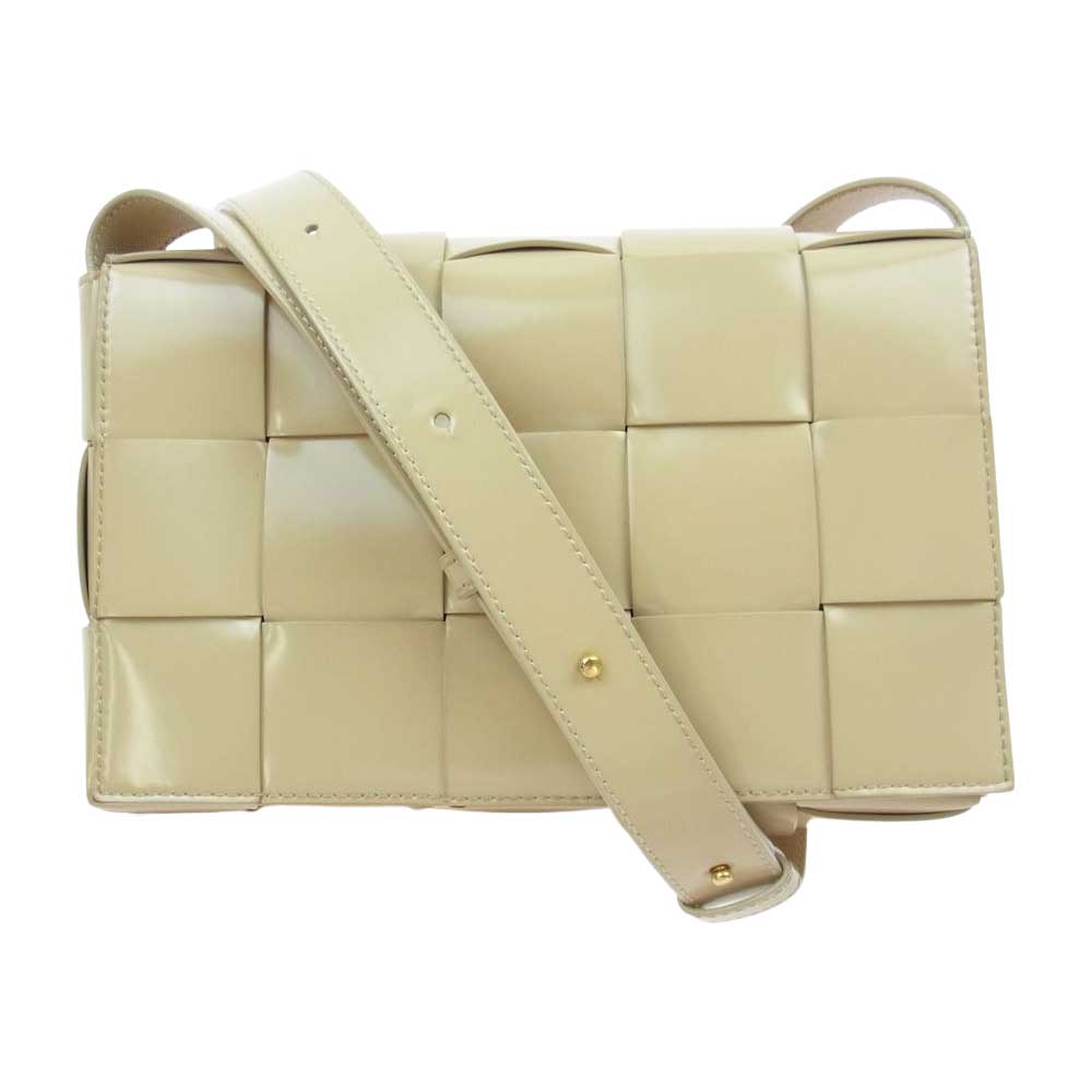 BOTTEGAVENETA ボッテガヴェネタ カセット イントレチャート ショルダー バッグ アイボリー【中古】