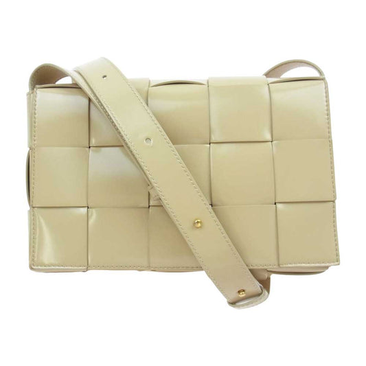 BOTTEGAVENETA ボッテガヴェネタ カセット イントレチャート ショルダー バッグ アイボリー【中古】