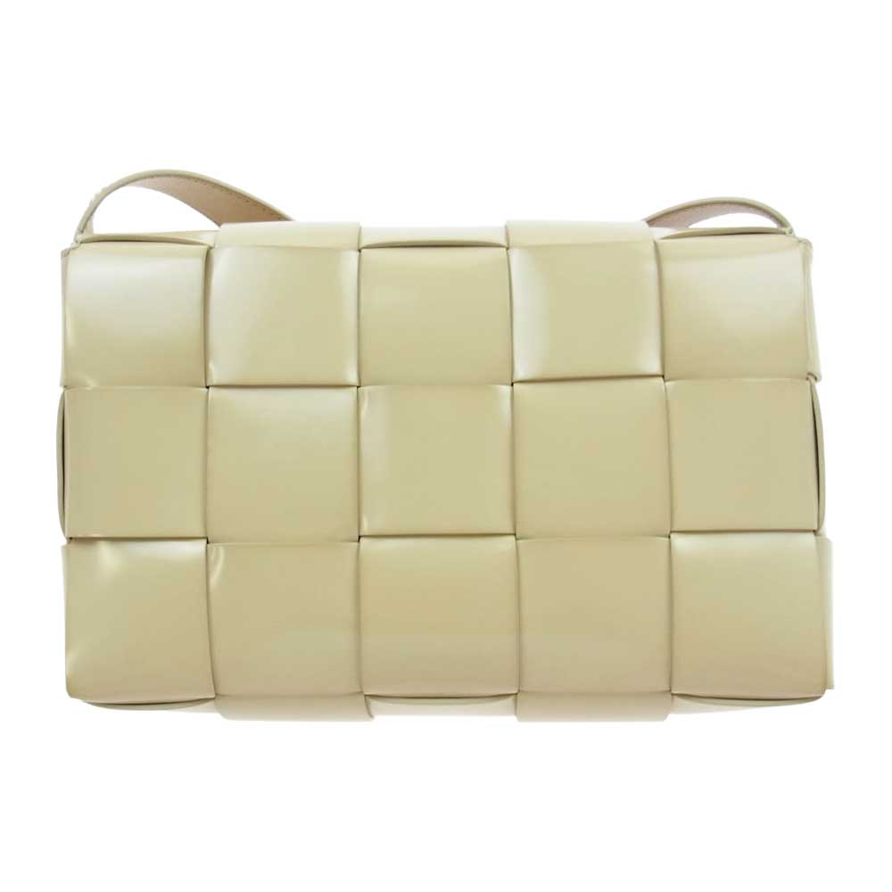 BOTTEGAVENETA ボッテガヴェネタ カセット イントレチャート ショルダー バッグ アイボリー【中古】