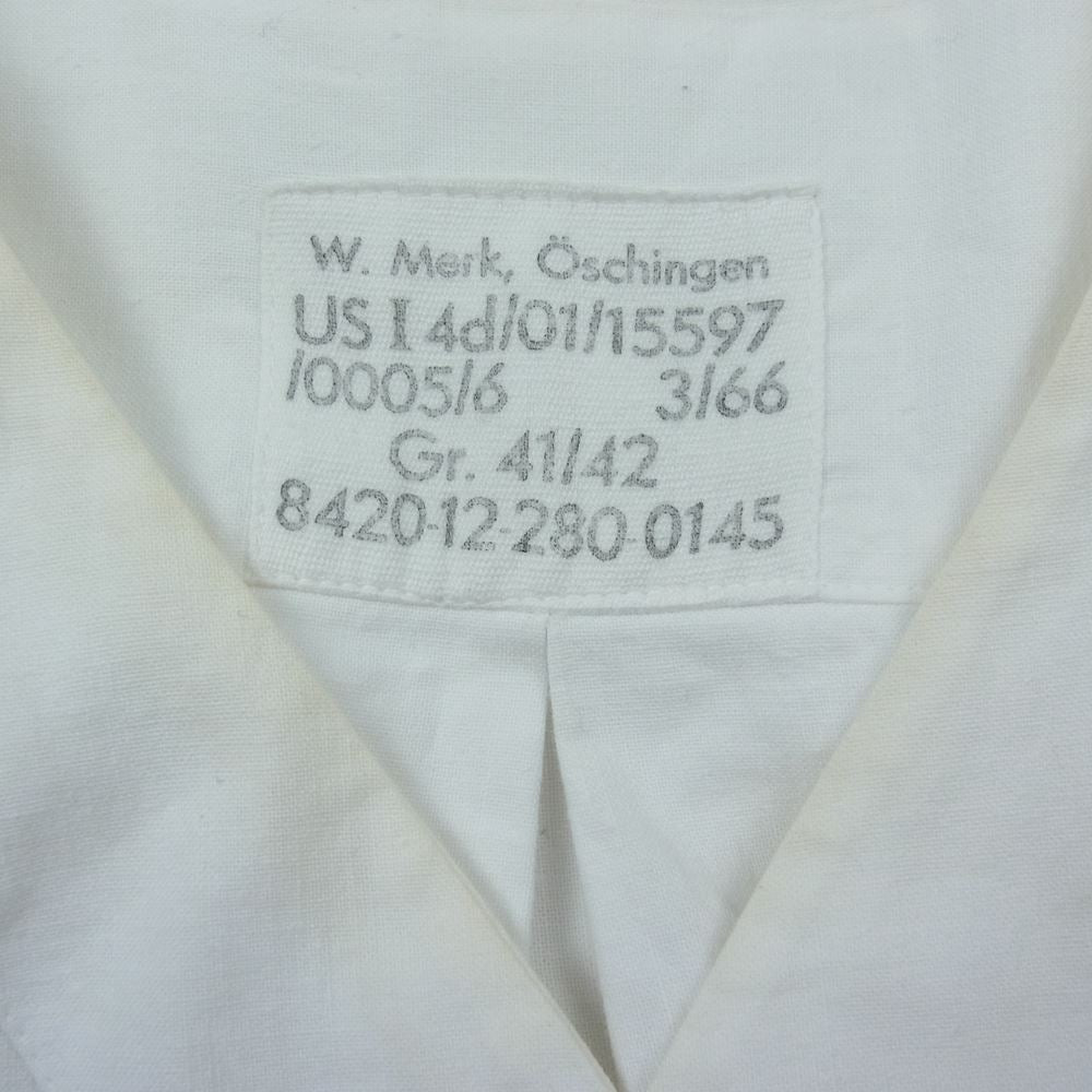ヴィンテージ ドイツ軍 パジャマ スリーピング シャツ ホワイト系【中古】