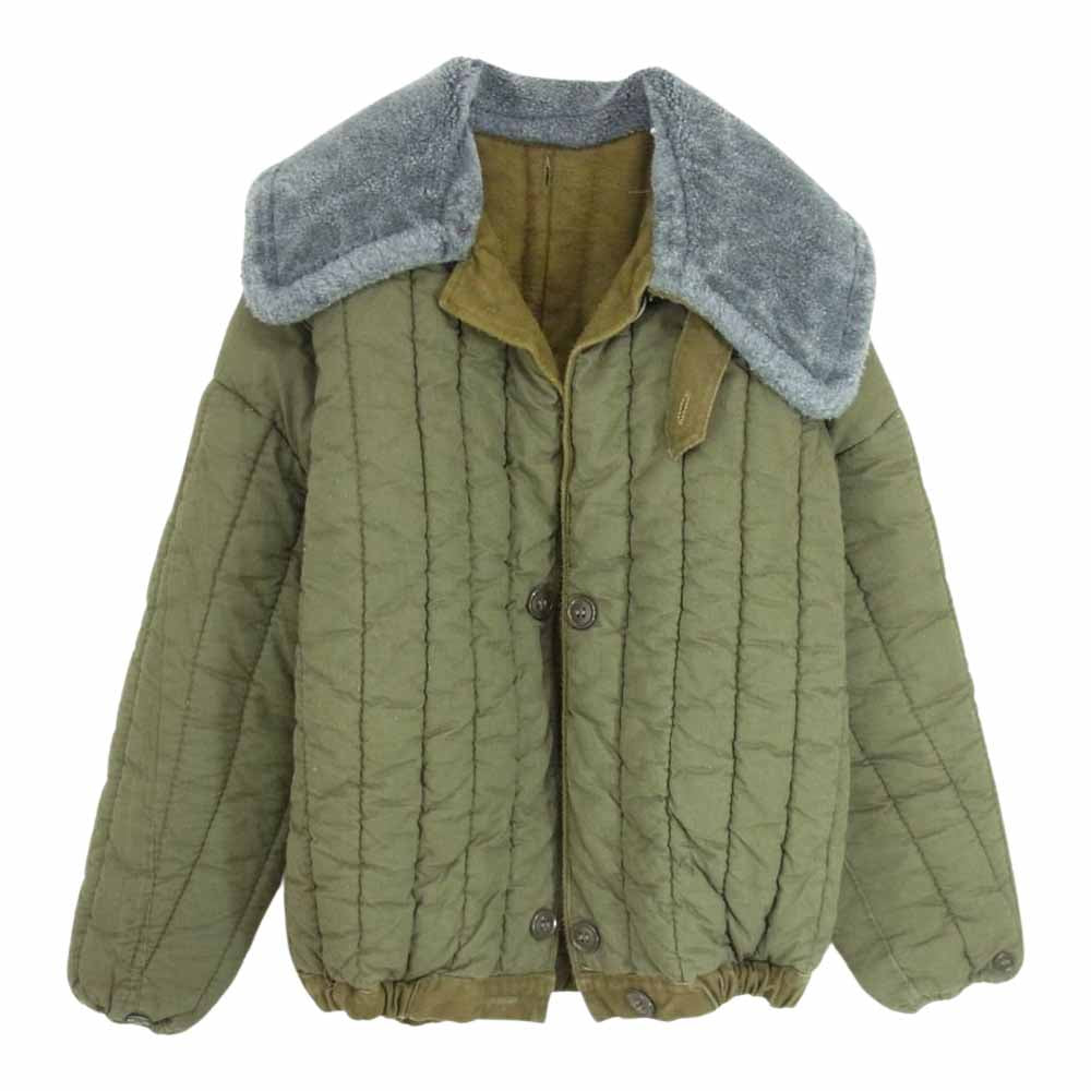 ヴィンテージ 旧ソビエト ボアライナー ジャケット カーキ系 サイズ表記無【中古】