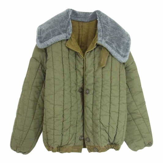 ヴィンテージ 旧ソビエト ボアライナー ジャケット カーキ系 サイズ表記無【中古】